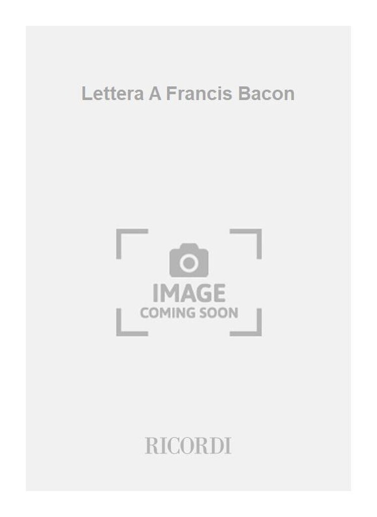 Lettera A Francis Bacon